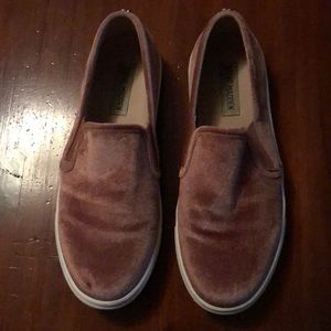 Pink Velvet sneakers